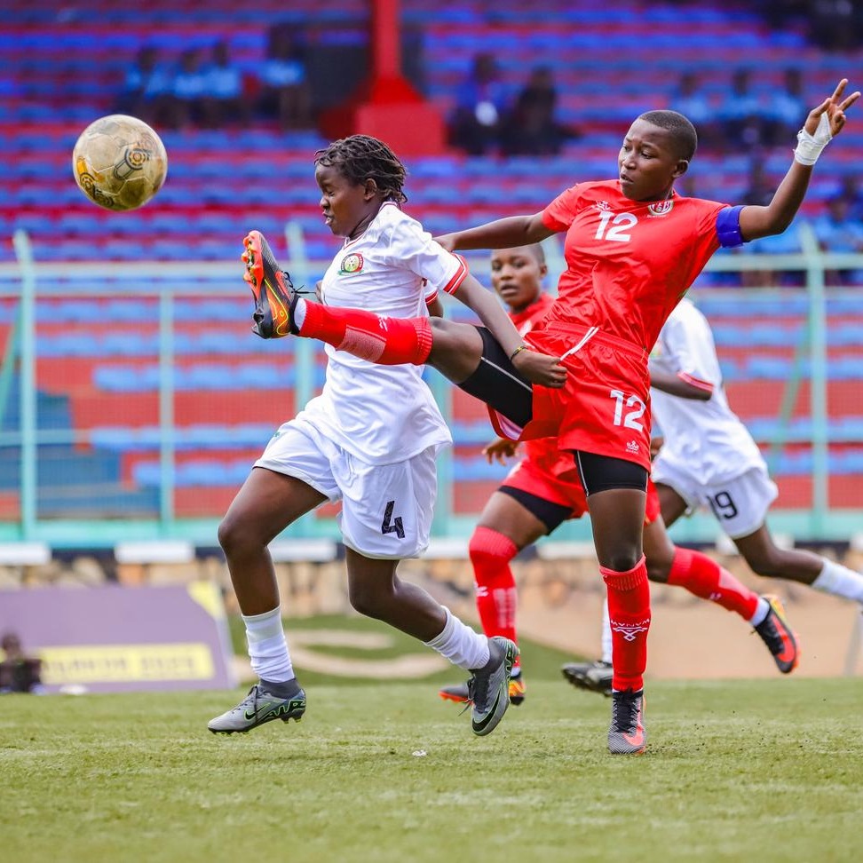 Fridah Parloma in action for Harambee Starlets U15